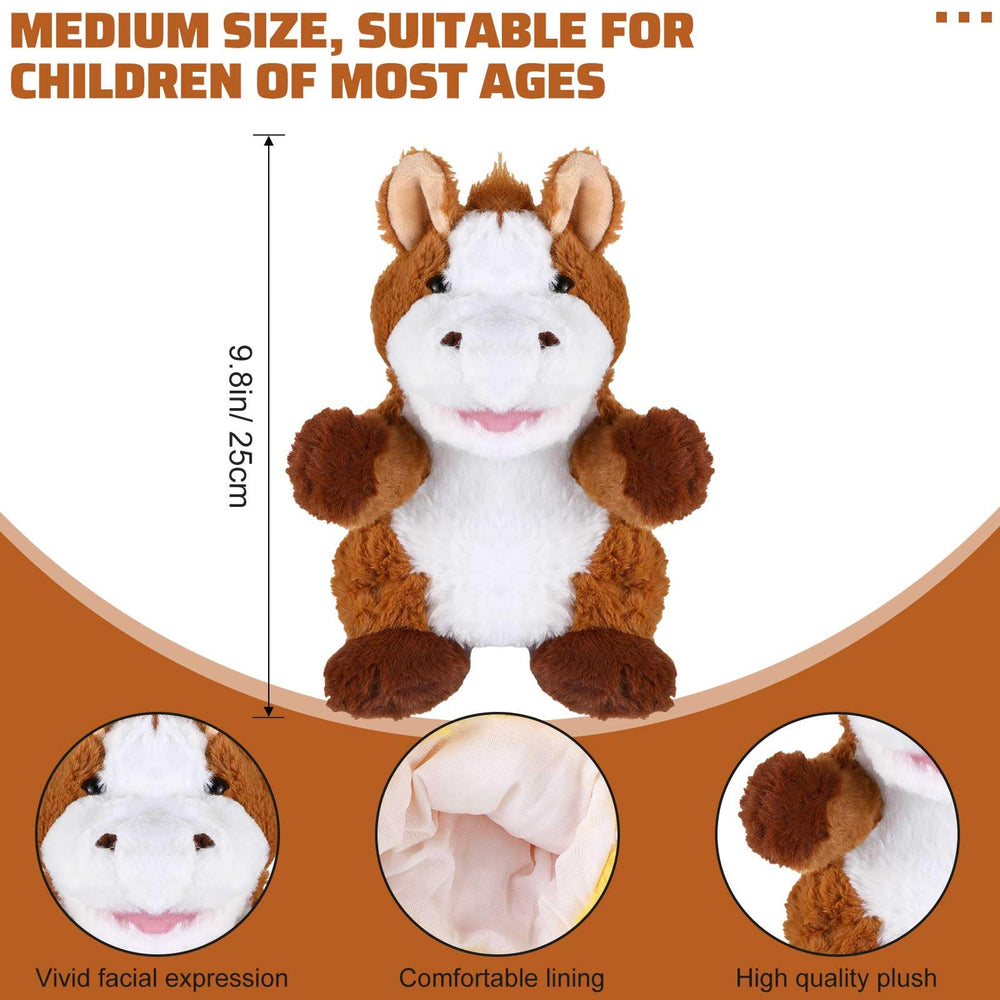 Liliful horse puppet with movable mouth for expressive role-play