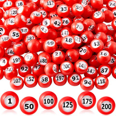 Liliful raffle balls with a clear numbered window for quick viewing during games.