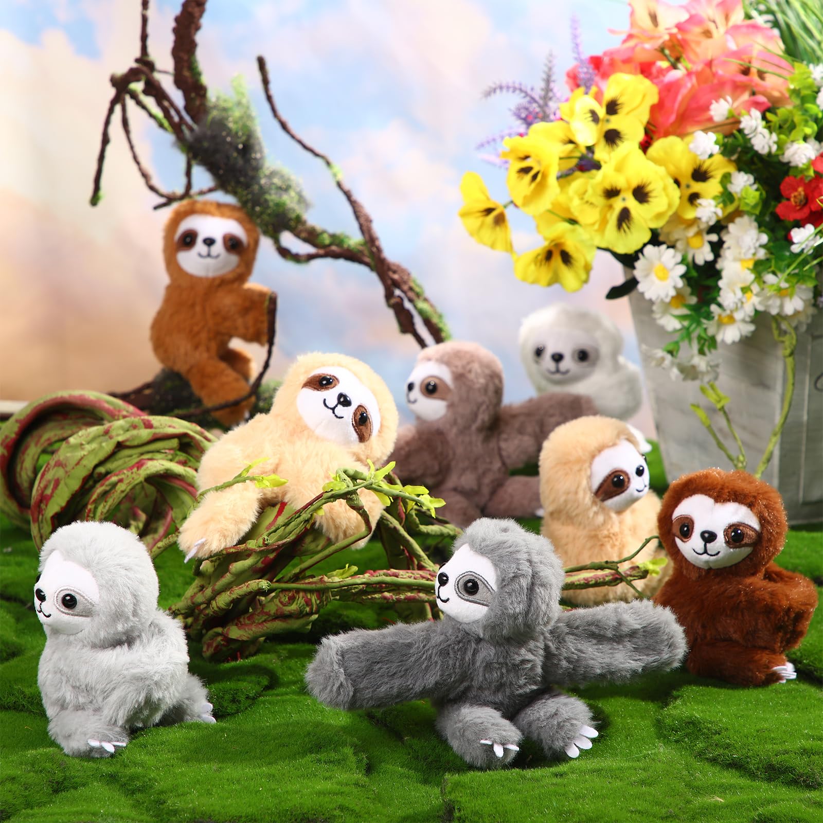 Liliful soft plush sloth bracelets offer comfortable wear and imaginative play.