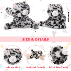 Liliful plush cat wristbands in varied colors, comfortable for wrists.