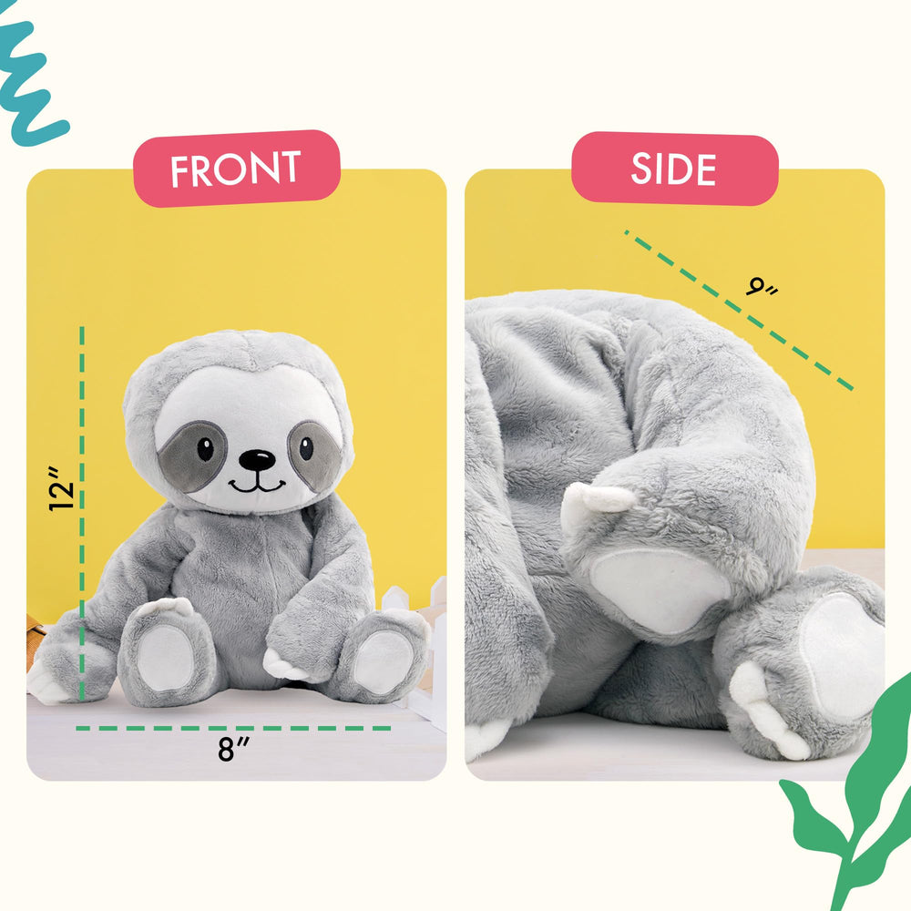 Lilly's Love Stevie the Sloth weighted plush gift-ready packaging