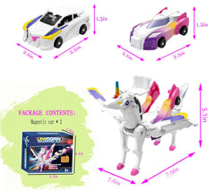 Liluwushe magnetic car crash to unicorn highlights kinetic fun without batteries.