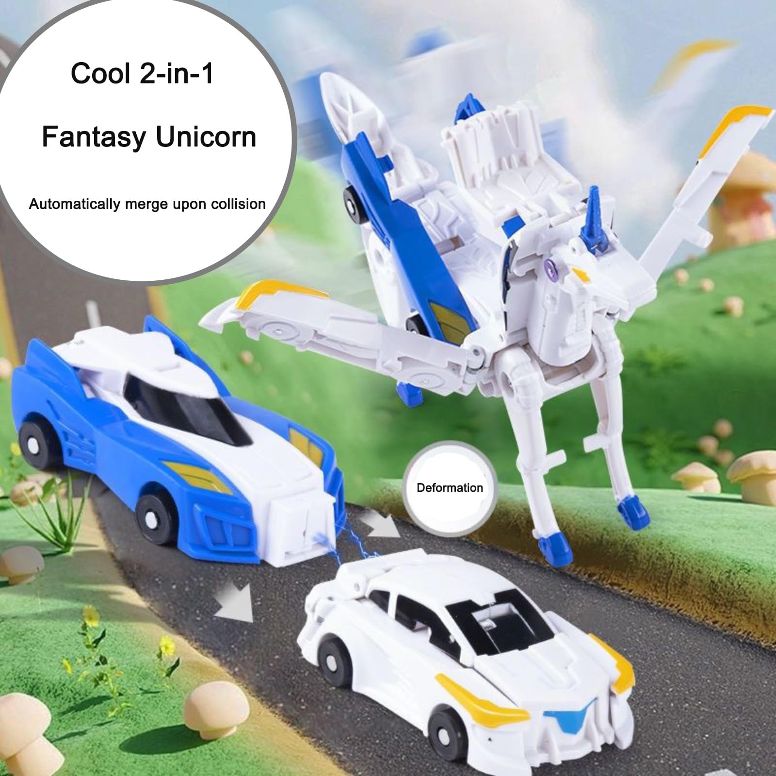 Liluwushe unicorn collision toy in use promoting interactive playtime