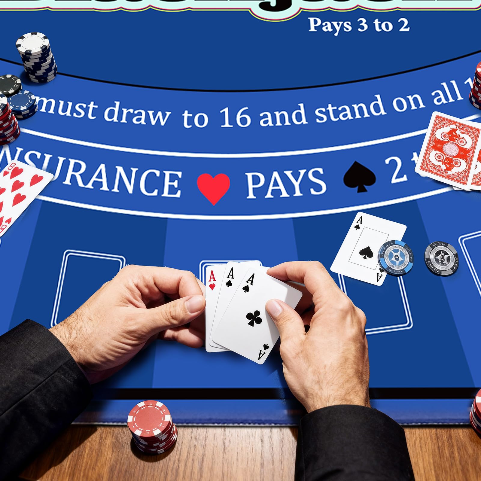 LILXIU mat sized 70x35 inches fits most tables for diverse games.