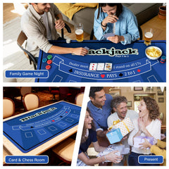 LILXIU poker mat provides a smooth surface for precise dealing and play.