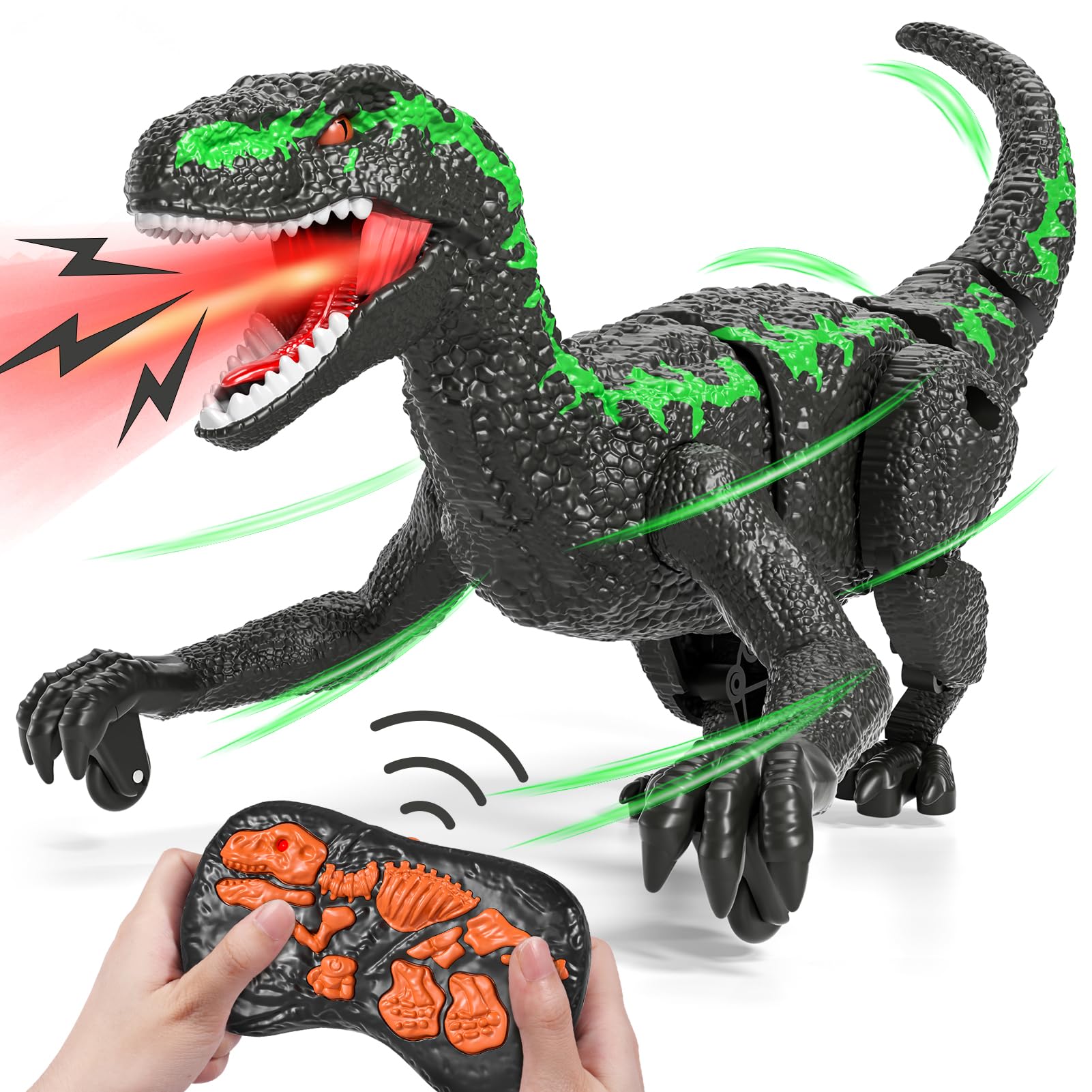 LILYBUDS dinosaur toy with LED lights and sound effects for extra immersion