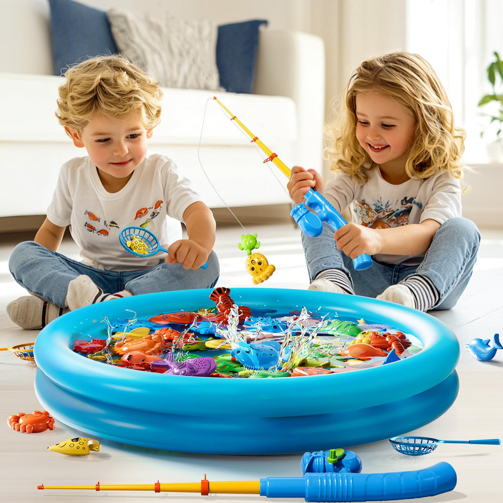 LILYBUDS fishing rods with magnetic hooks support cooperative play and motor skill development