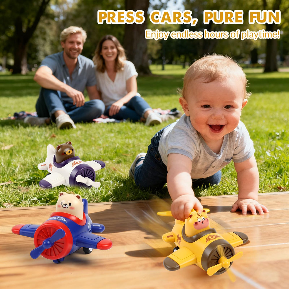 Lilycass airplane toy car tiger driver encourages storytelling and exploration