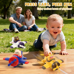 Lilycass airplane toy car tiger driver encourages storytelling and exploration