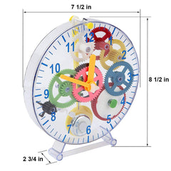 Lily's Home colorful clock parts laid out for easy handling and play.