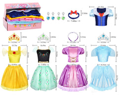 LIMIROLER five dress-up roles with tops and skirts for pretend play