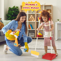 Bright red LIMIROLER cleaning set enhances playful learning