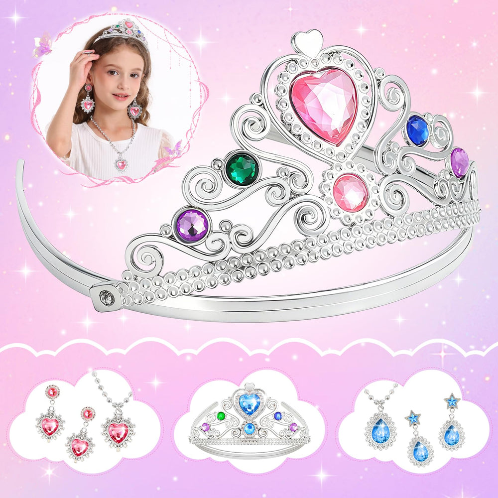 LIMIROLER princess crown accessory adds regal flair for pretend play.