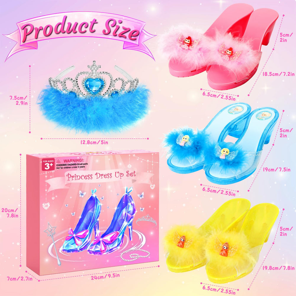 LIMIROLER princess dress-up shoes made from ABS plastic for safe wear