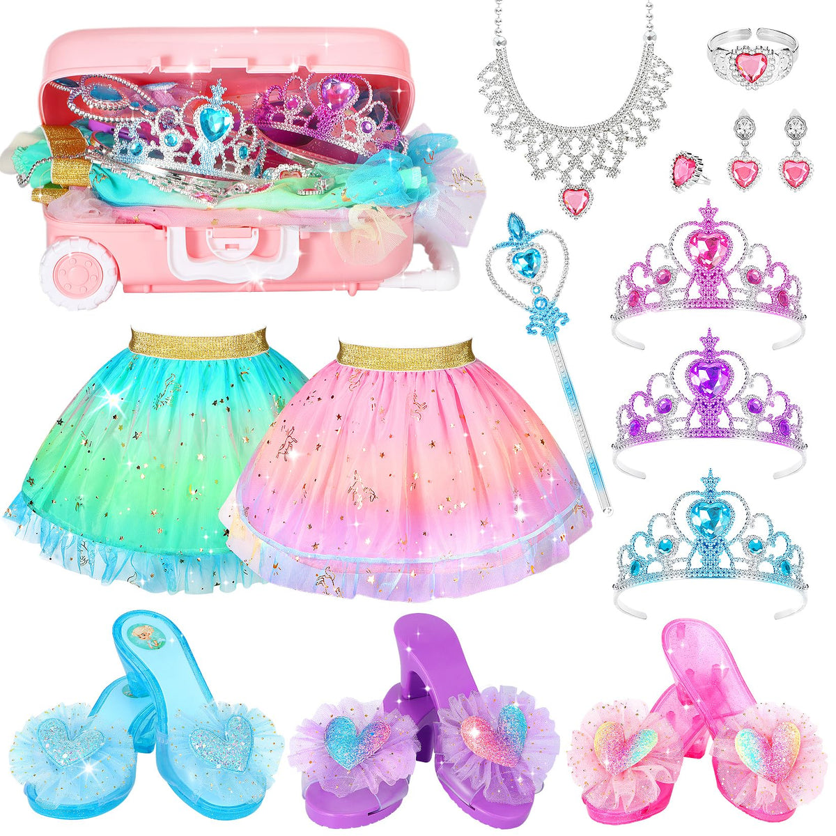 LIMIROLER princess dress-up shoes for imaginative play and sturdy comfort.