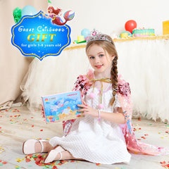 LIMIROLER princess mermaid cape wand ready for magical moments