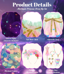 LIMIROLER princess necklace enhances royal looks for pretend tea parties.