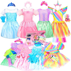 LIMIROLER purple mermaid dress set for girls sparks imaginative pretend play.