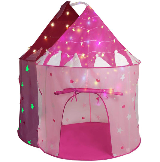 LimitlessFunN Princess Pop Up Tent ready for imaginative indoor play.