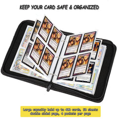 LIMSTDIC travel-friendly card binder compact for on-the-go gaming.