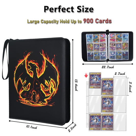 LIMSTDIC Card Binder zipper closure keeps cards secure during transport.