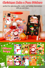 LINAYE reindeer Christmas sticker for kid scenes and gifts