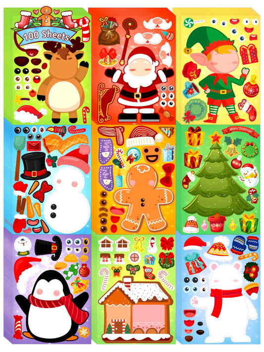 LINAYE Santa Claus Christmas sticker for DIY cards and crafts