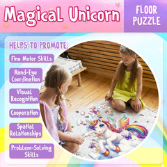 LINAYE puzzle features rainbow and clouds to spark imaginative play and fine motor practice.