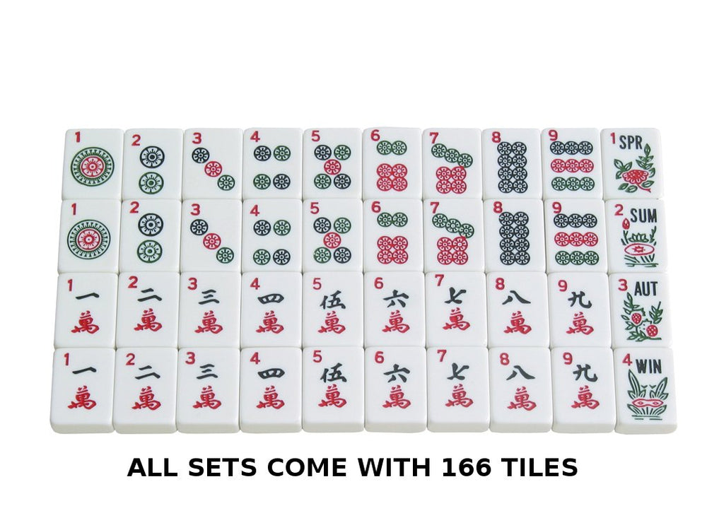 Linda Li premium mahjong tiles set of 166 for complete play.