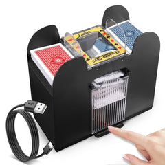 Lineba Card Shuffler with durable ABS housing for long-lasting play.