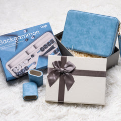 Lingle Backgammon portable handle makes transport easy.
