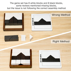 Lingle board game close-up shows refined finish and durable design.