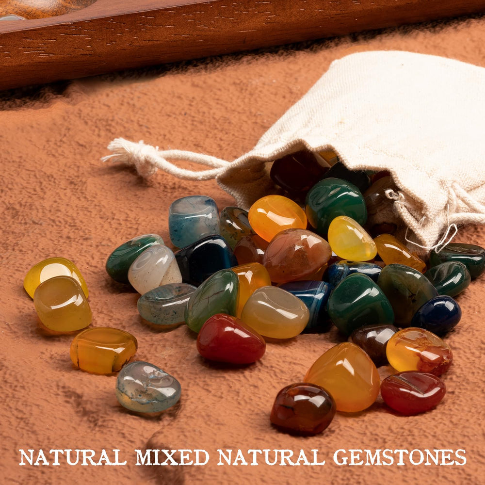 Sturdy storage area keeps stones organized between Mancala rounds.