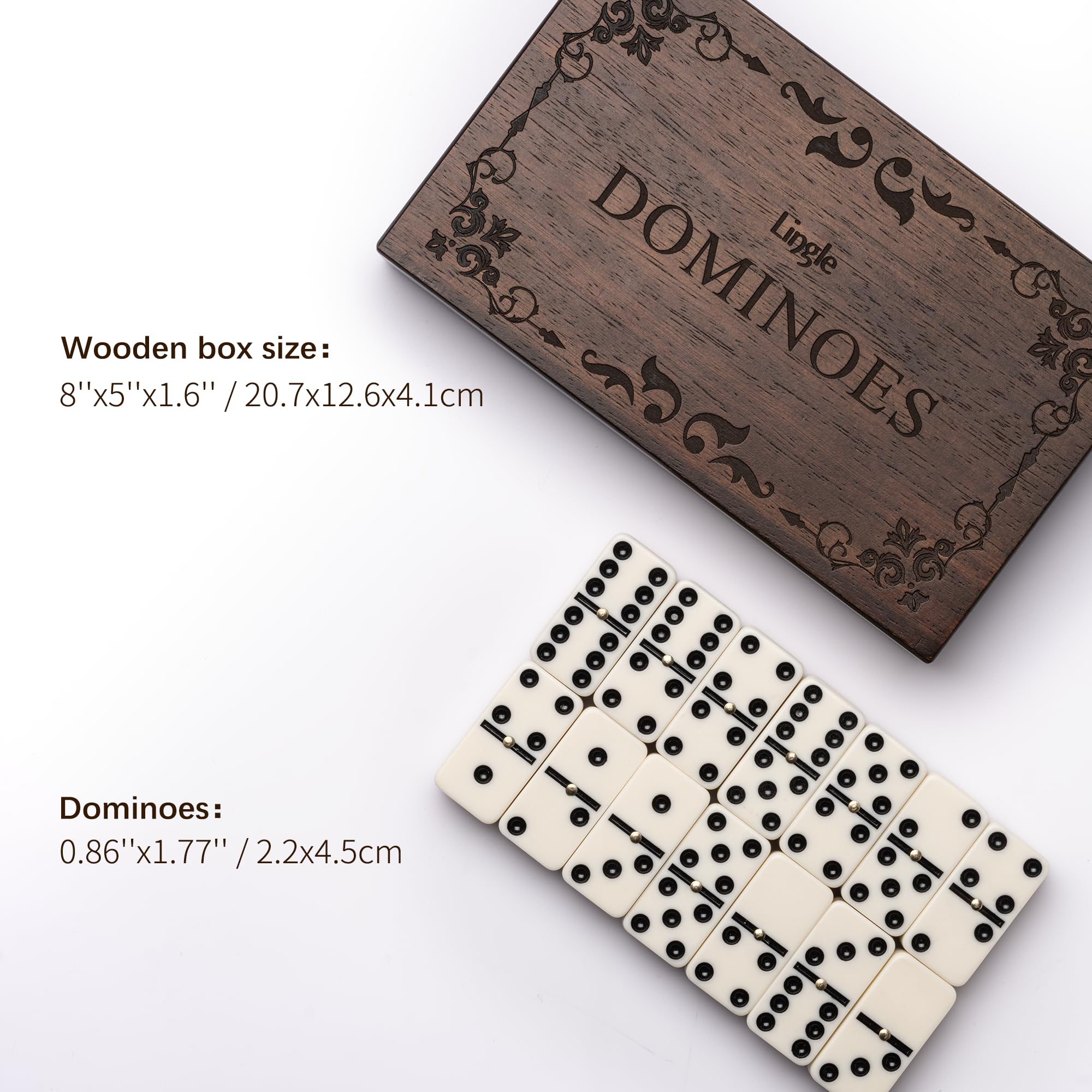 Lingle dominos magnetic case enables quick setup during travel.