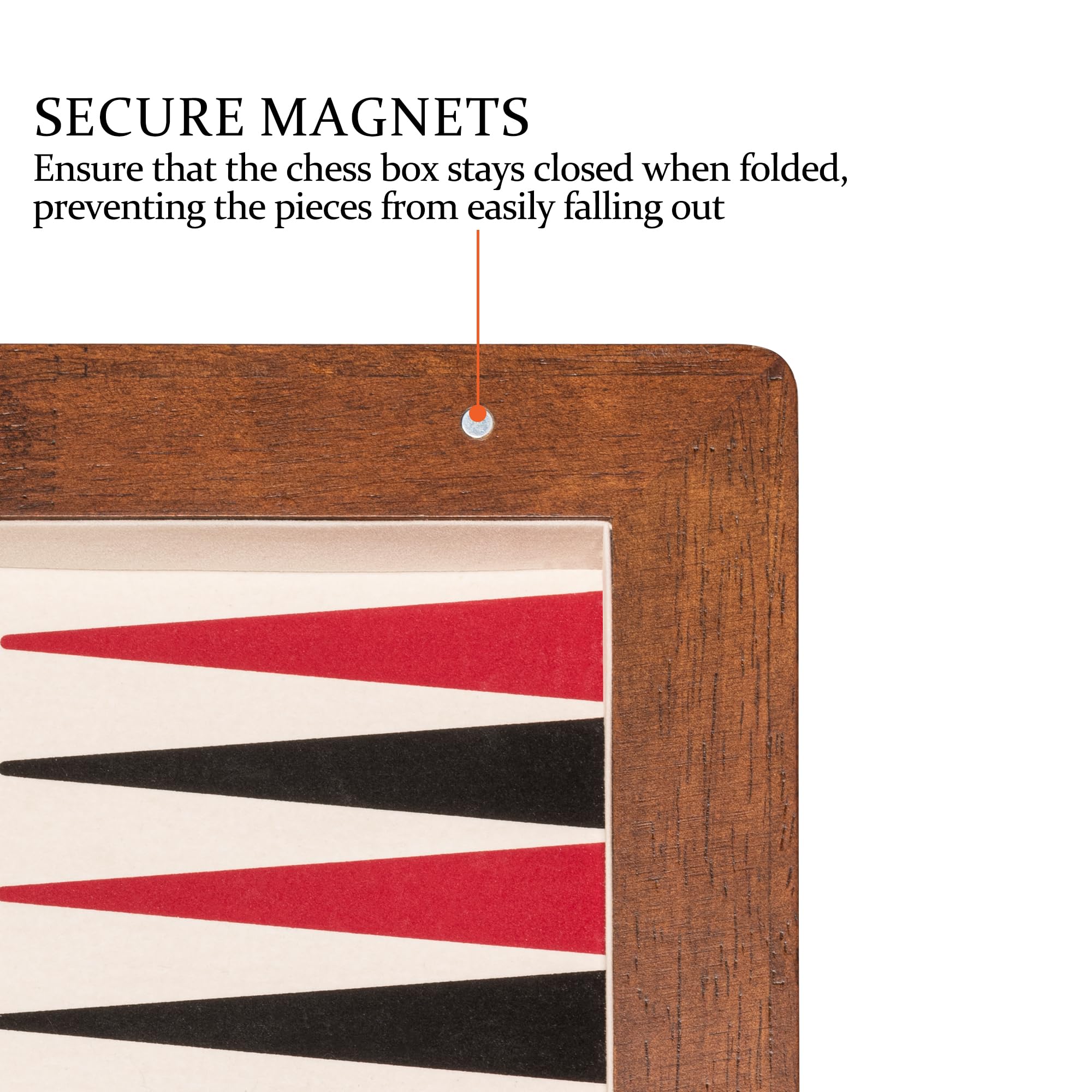 Lingle hollow-handle box with magnetic closure secures pieces on the go