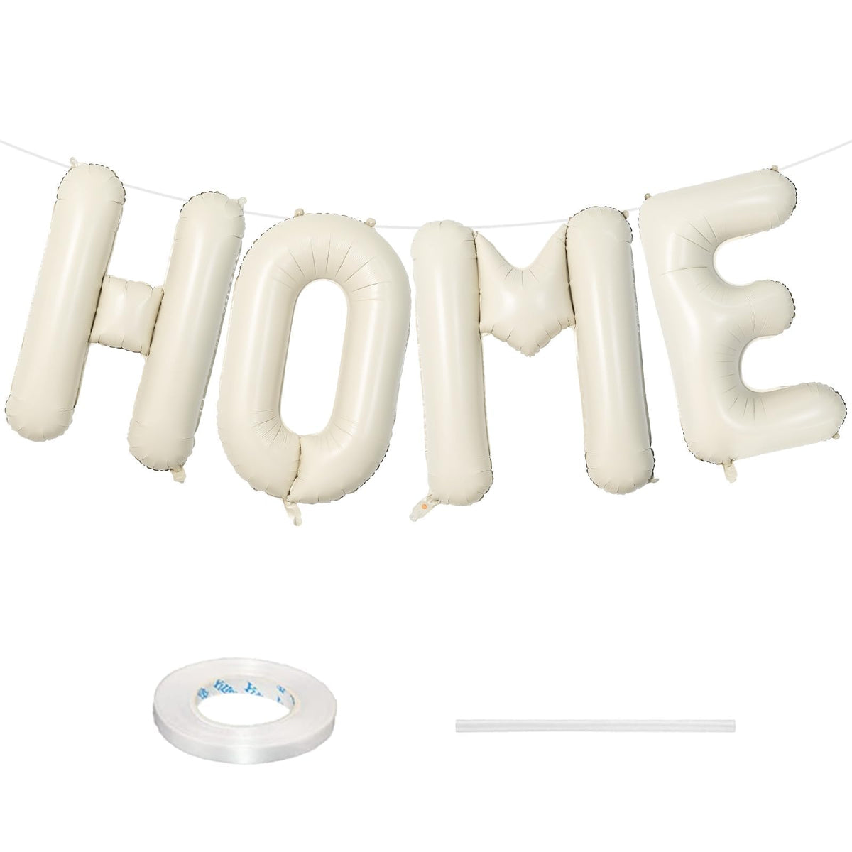 Lingqiang 40inch home foil letters balloons create a bold housewarming backdrop.