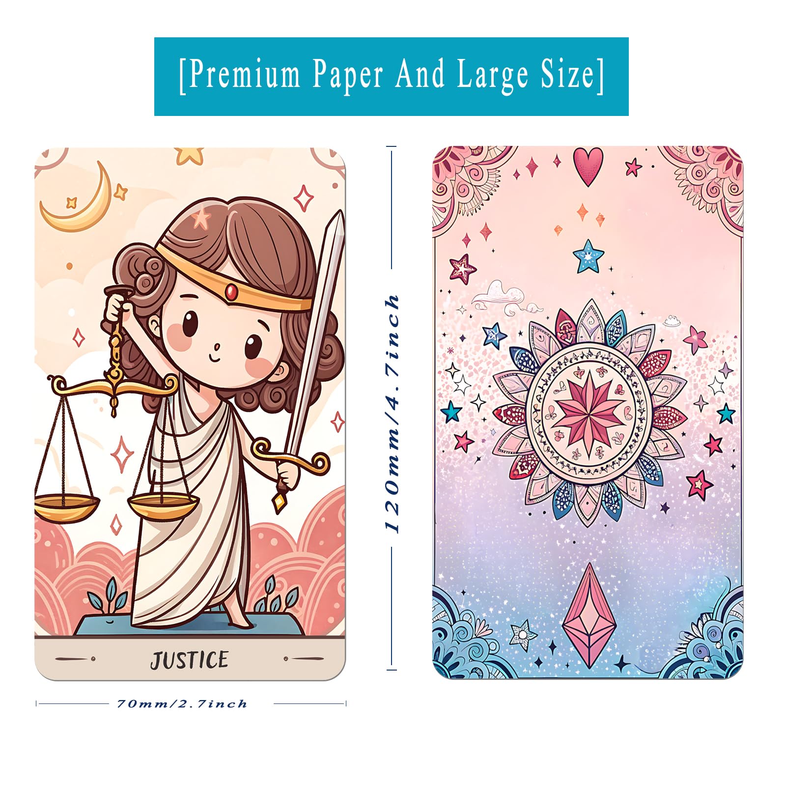 LINGYILY Starlit Dreams 78-card set ideal for beginner-friendly readings.