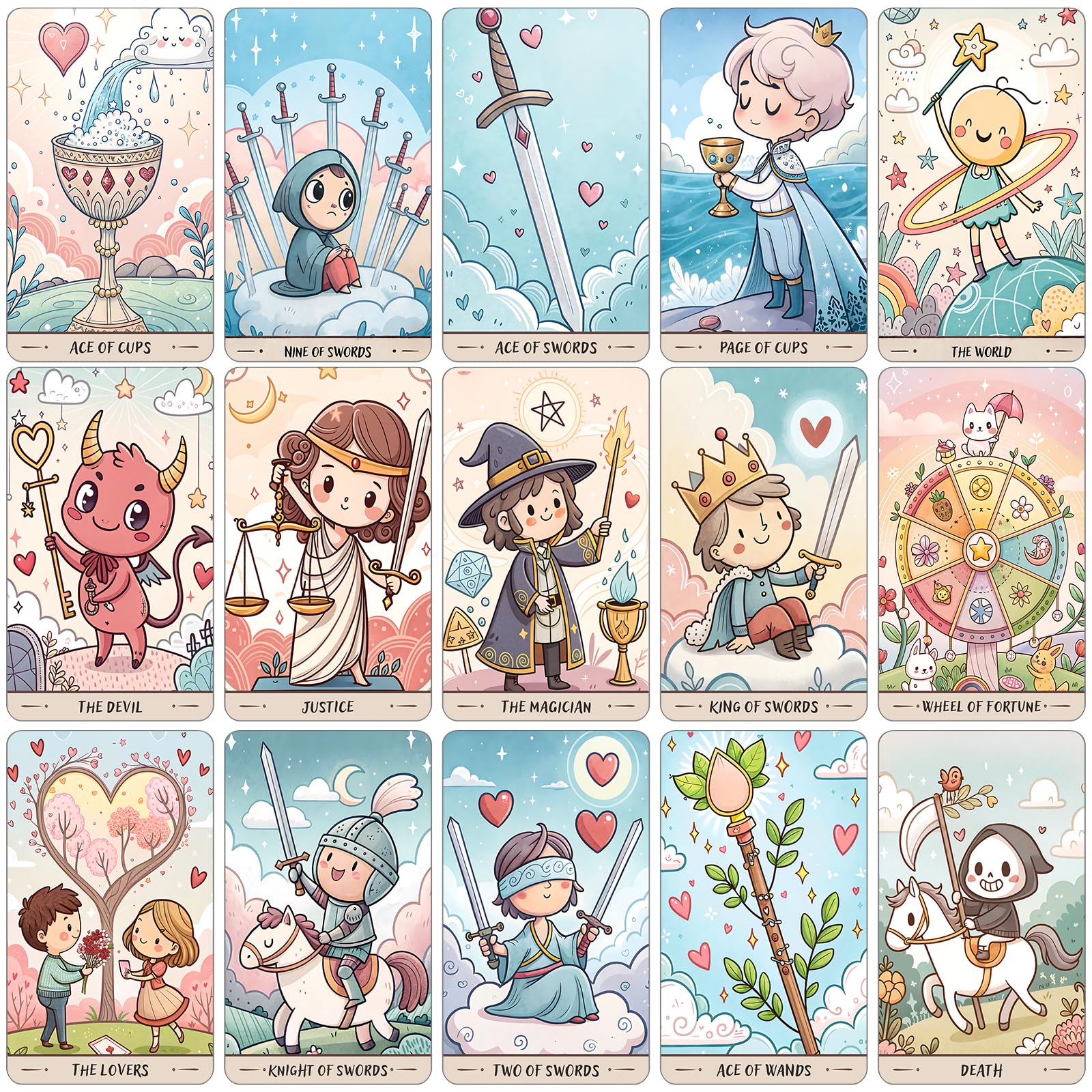 LINGYILY Starlit Dreams deck offers smooth shuffles and durable 400 GSM cardstock.