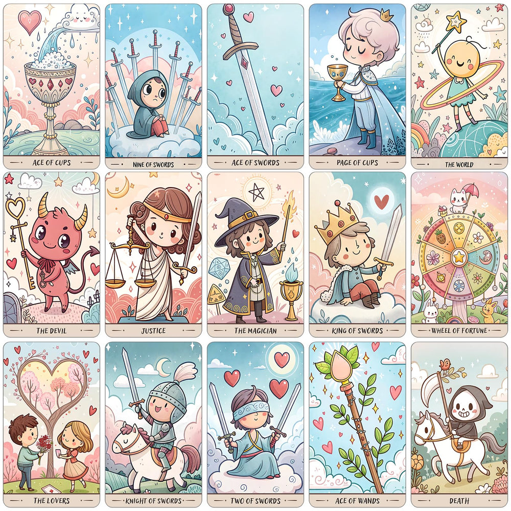 LINGYILY Starlit Dreams deck offers smooth shuffles and durable 400 GSM cardstock.