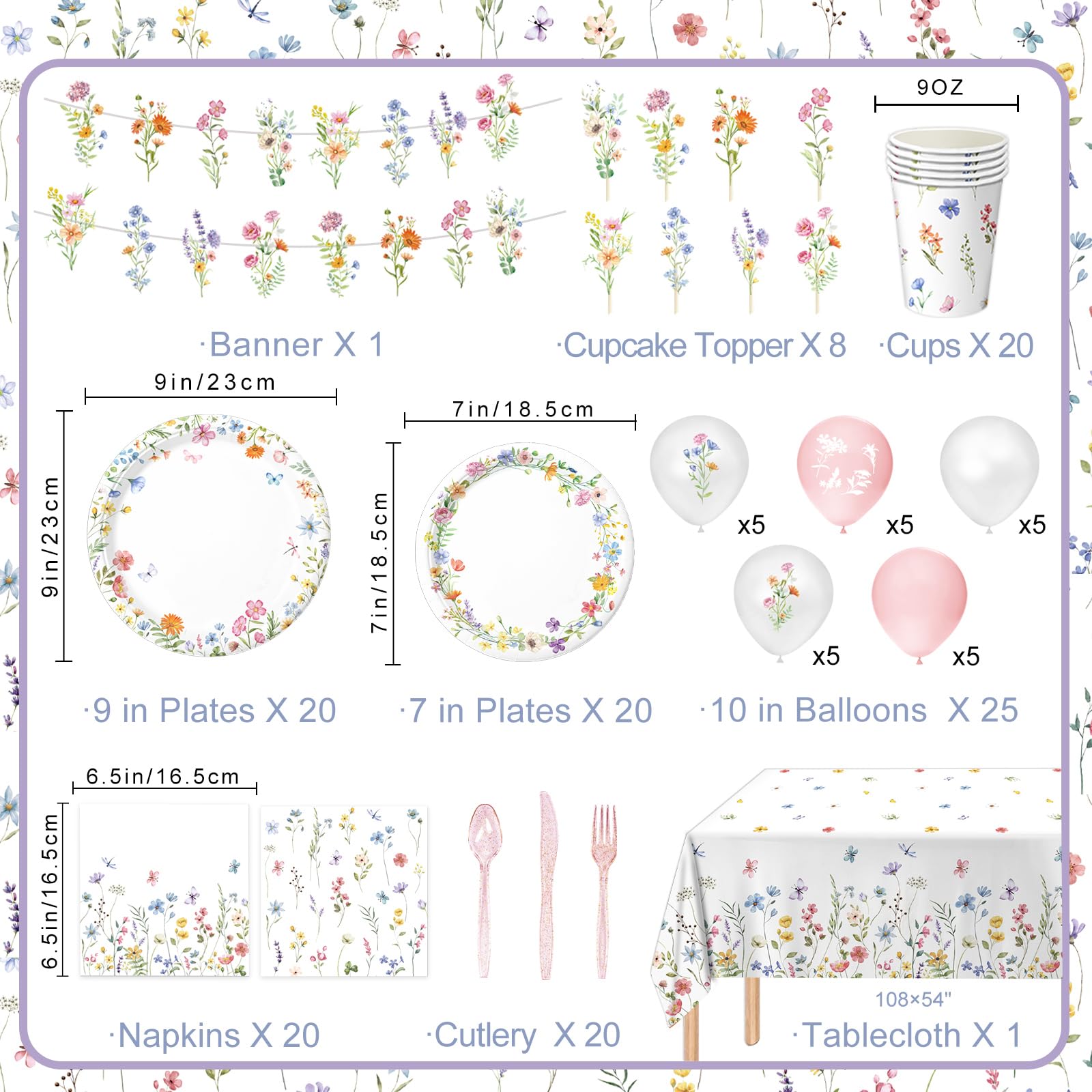 LINHAXM floral cups offer sturdy disposables for easy cleanup.