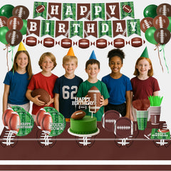 LINHAXM football napkins with two designs for quick cleanups and color matching