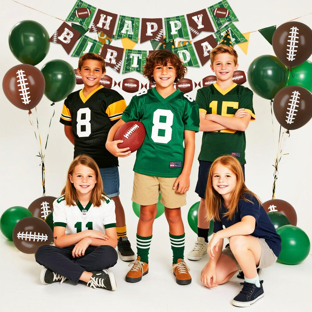 LINHAXM football tablecloth protecting surfaces and tying the theme together