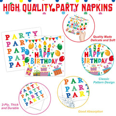 LINHAXM colorful dots napkins add festive texture to the table