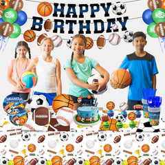 LINHAXM festive balloons with GOAL and GAME TIME accents