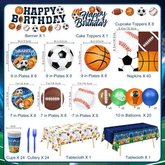 LINHAXM sports plates 7-inch design ideal for dessert servings