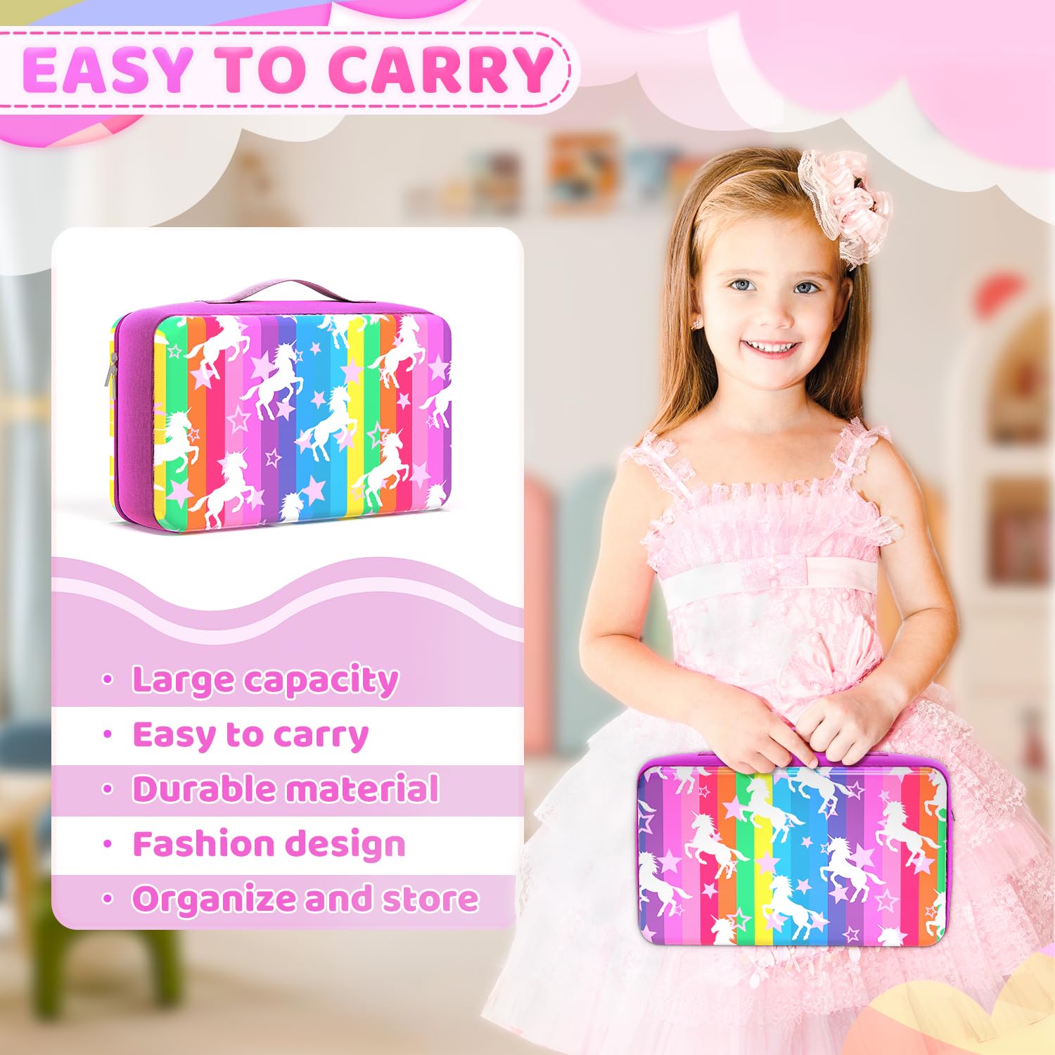 LININYHAO adjustable straps keep dolls secure and organized.