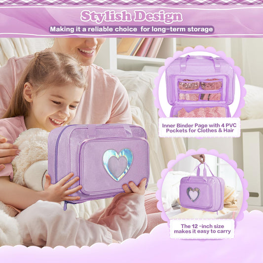 LININYHAO interior compartments maximize doll and accessory storage efficiency.