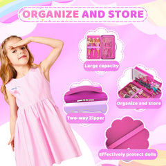 LININYHAO doll case with adjustable straps keeps dolls secure during play