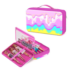 LININYHAO doll case exterior with a hard-shell protects dolls during travel