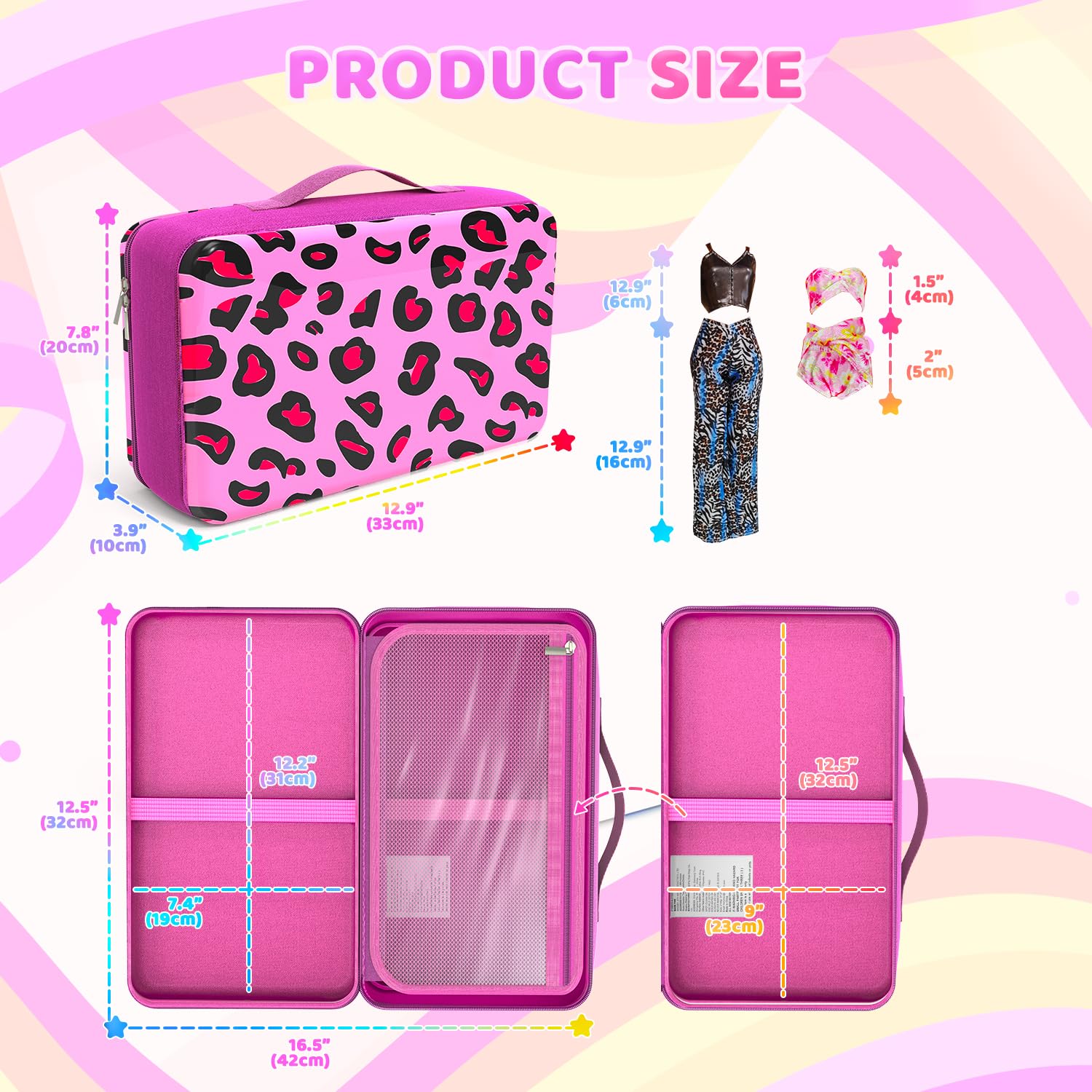 LININYHAO side-by-side layout simplifies packing for trips